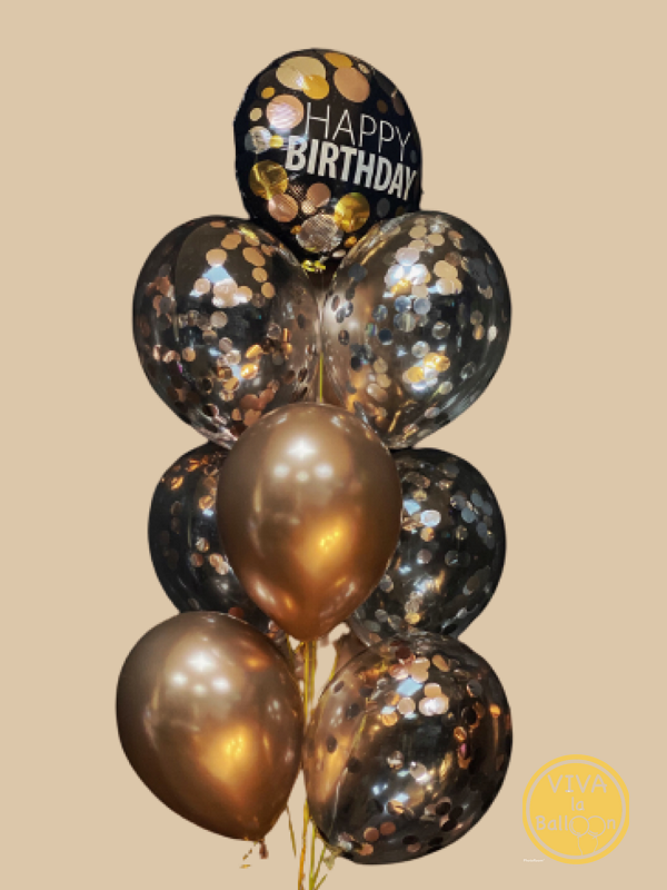 Gold and Black Birthday Bouquet