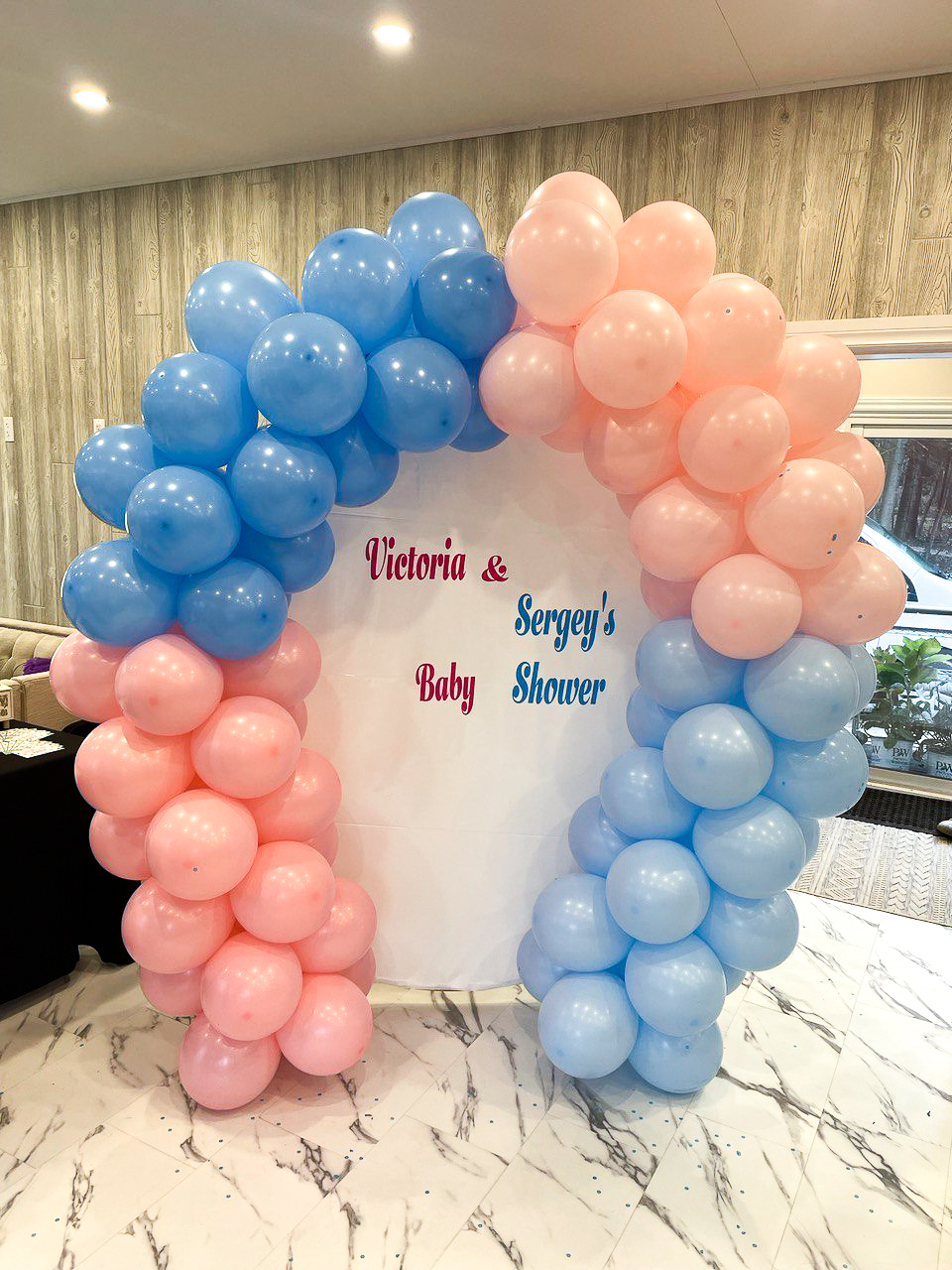 Blue and Pink Baby Shower Garland